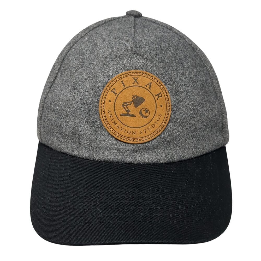 Pixar Animation Studios Slideback Hat Gray Black Luxo Jr. Lamp Patch Logo